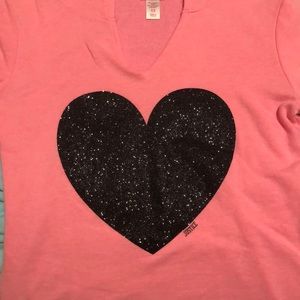 A pink justice long sleeve shirt